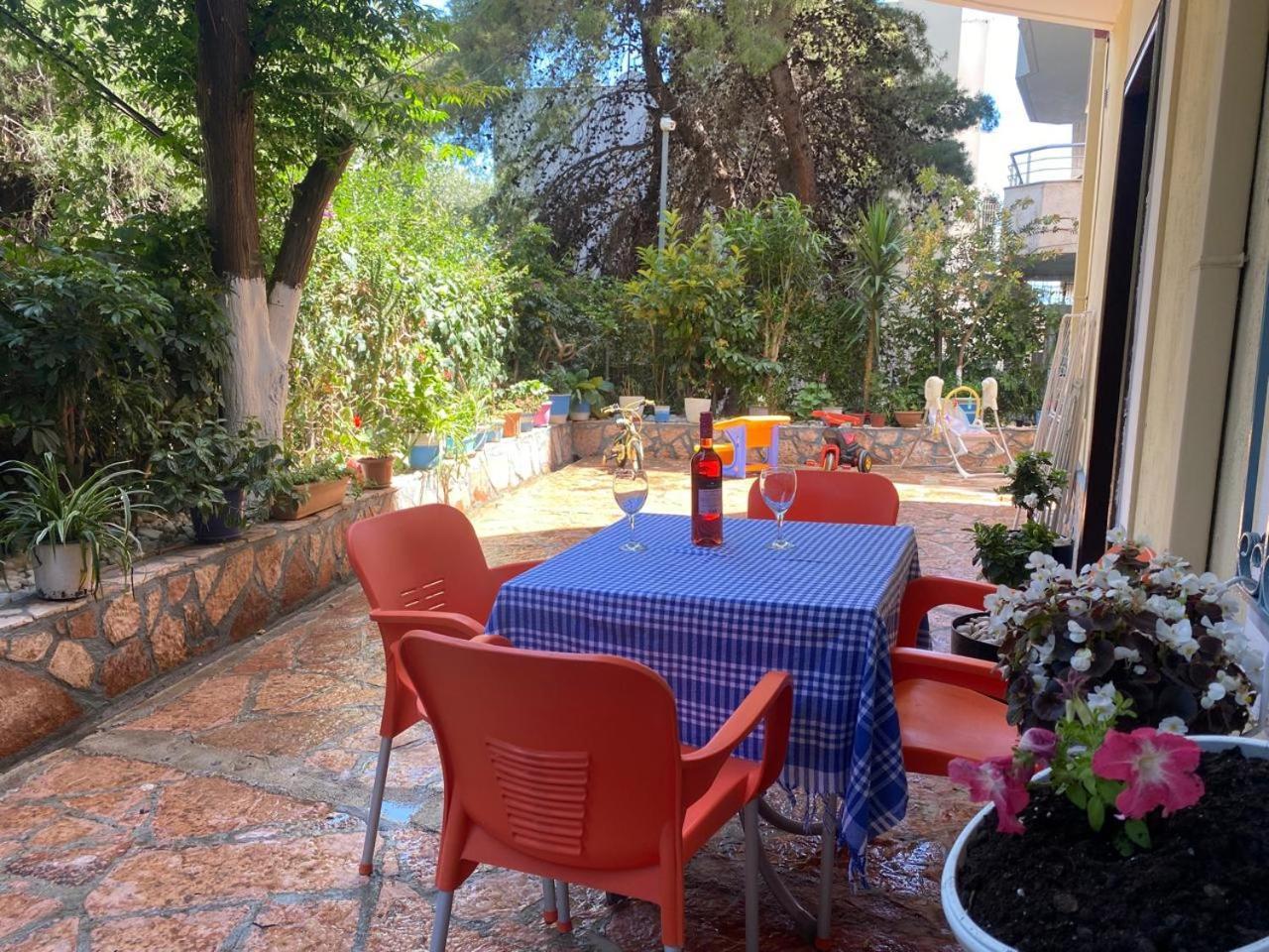 Olive Tree Apartment Sarande Bagian luar foto